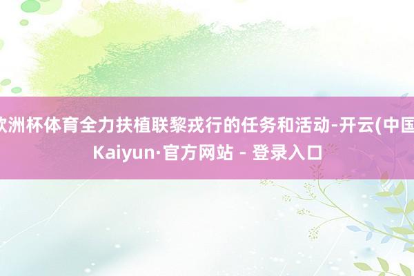 欧洲杯体育全力扶植联黎戎行的任务和活动-开云(中国)Kaiyun·官方网站 - 登录入口