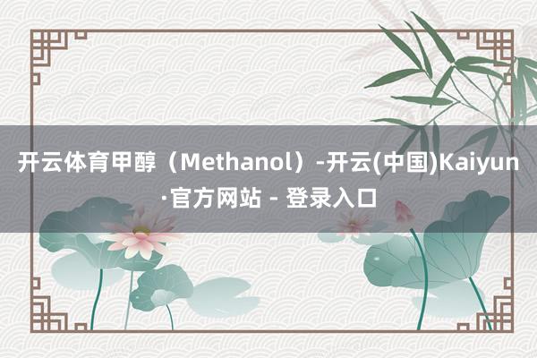 开云体育甲醇（Methanol）-开云(中国)Kaiyun·官方网站 - 登录入口